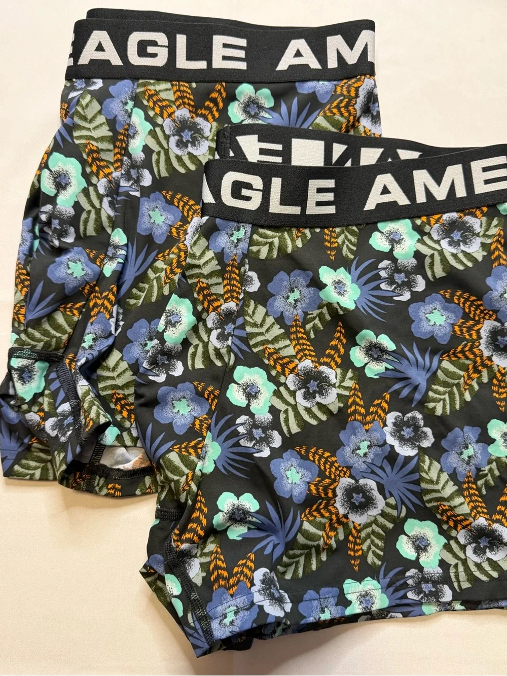 American Eagle Outfitters Black Floral Boxer Briefs 2pair